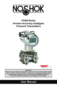Thumbnail of document Manual - PTI40 Premier Accuracy Intelligent Pres. Transmitter